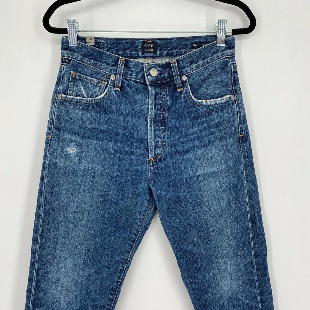 Citizens of Humanity Liya Classic Fit Jeans Size 24 High Rise Cotton Denim Blue - Picture 2 of 12